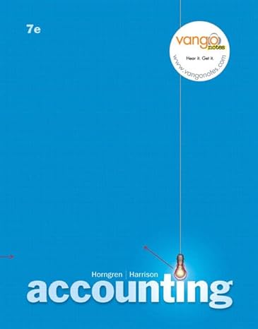 accounting chapters 1 13 7th edition charles t horngren ,walter t harrison 0132249952, 978-0132249959