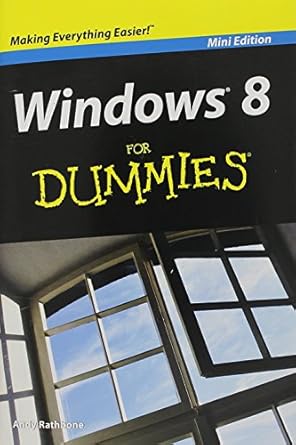 windows 8 for dummies min edition andy rathbone 1118371658, 978-1118371657