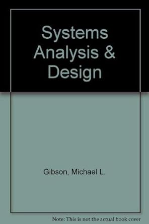 systems analysis and design study guide edition michael l. gibson 0877095450, 978-0877095453