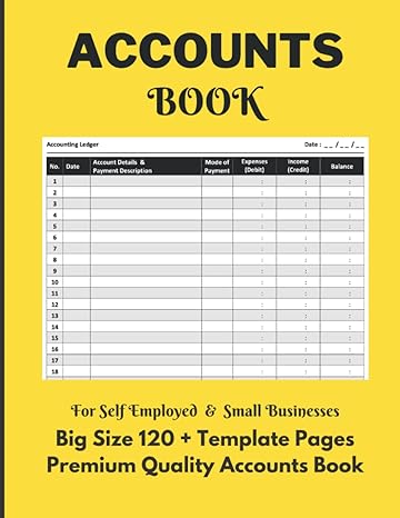 accounts book 1st edition notion publishing 979-8402334748