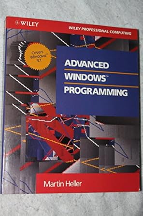 advanced windows programming 1st edition martin heller 0471551724, 978-0471551720