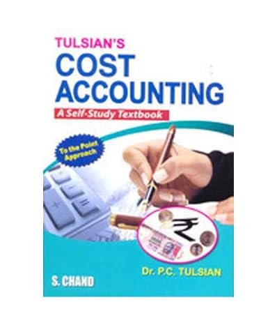 cost accounting 1st edition p. c. tulsian 8121929415, 978-8121929417