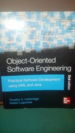 object oriented software engineering 2nd edition timothy lethbridge ,robert laganiore 0073220345,