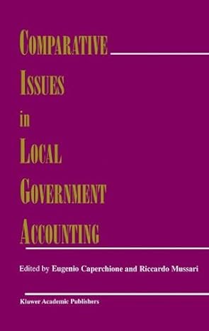 comparative issues in local government accounting 2000 edition eugenio caperchione ,riccardo mussari