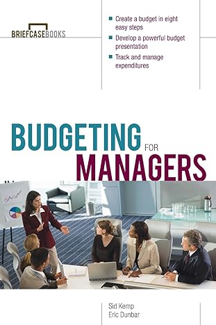 budgeting for managers 1st edition sid kemp, eric dunbar 0071391339, 978-0071391337