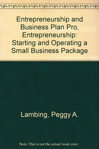 entrepreneurship and business plan pro entrepreneurship starting and operating a small business package 4th