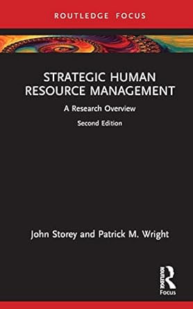 strategic human resource management 2nd edition john storey ,patrick m wright 1032427833, 978-1032427836