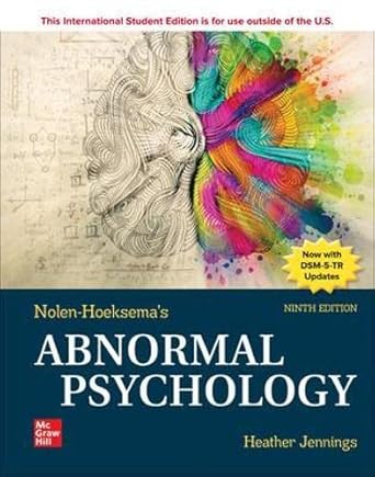 ise abnormal psychology 9th edition susan nolen hoeksema 126523776x, 978-1265237769