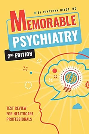 memorable psychiatry 1st edition jonathan heldt 1737210819, 978-1737210818