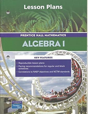 lesson plans 1st edition prentice hall 0131809199, 978-0131809192