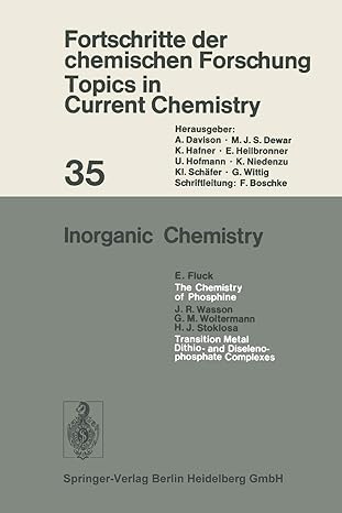 inorganic chemistry 1st edition e fluck 3540060804, 978-3540060802