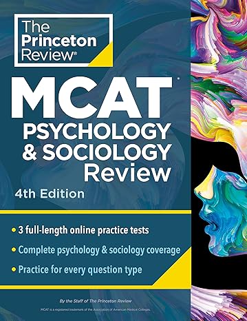 princeton review mcat psychology and sociology review complete behavioral sciences content prep + practice