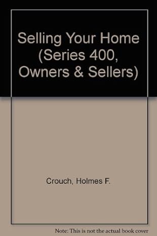 selling your home 1st edition holmes f crouch 0944817556, 978-0944817551