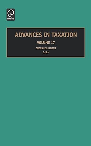 advances in taxation 1st edition suzanne luttman 0762313765, 978-0762313761