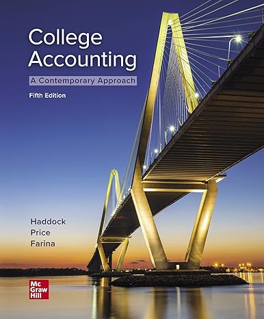 college accounting 5th edition m david haddock ,john ellis price ,michael farina 1260780317, 978-1260780314