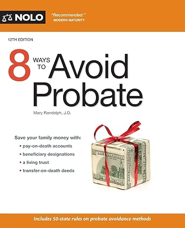 8 ways to avoid probate twelf edition mary randolph j d 1413325130, 978-1413325133