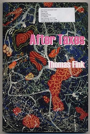 after taxes 1st edition thomas fink 097591975x, 978-0975919750