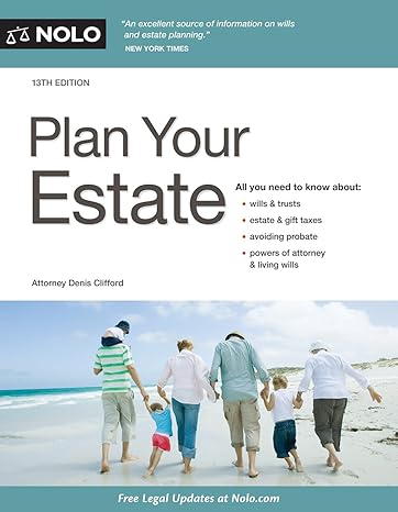 plan your estate 13th edition denis clifford attorney 1413322859, 978-1413322859