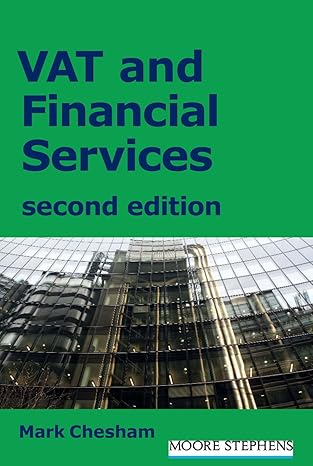 vat and financial services 2nd edition mark chesham 1904905730, 978-1904905738