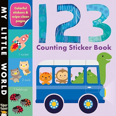 123 counting sticker book stk edition tiger tales, fhiona galloway 1589254449, 978-1589254442