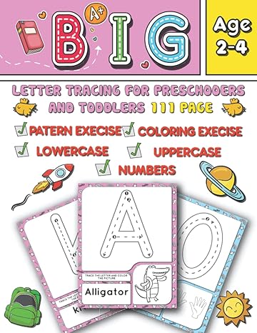 big letter tracing for preschoolers and toddlers 2 4 years practice shapes and patterns coloring activities