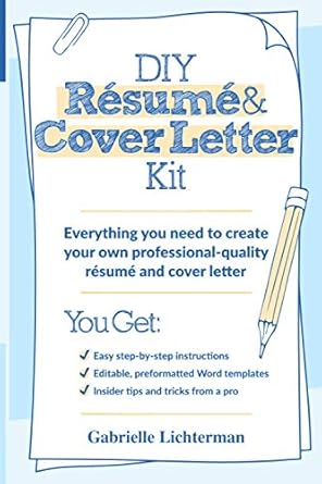 diy r sum and cover letter kit everything you need to create your own professional quality r sum and cover