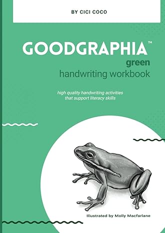 goodgraphia green handwriting workbook high quality handwriting activities that support literacy skills 1st