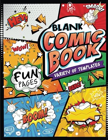 blank comic book create your own comic adventures fun pages with creative layouts make your own story book