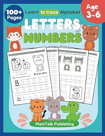 learn to trace alphabet letters and numbers from 0 to 20 a fun handwriting practice workbook for preschool