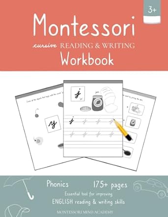 montessori cursive reading and writing workbook phonics essential tool for improving reading and writing