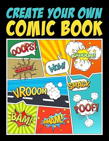 create your own comic book 1st edition papeterie bleu 1700809768, 978-1700809766