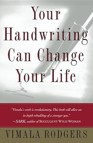 your handwriting can change your life original edition vimala rodgers 0684865416, 978-0684865416