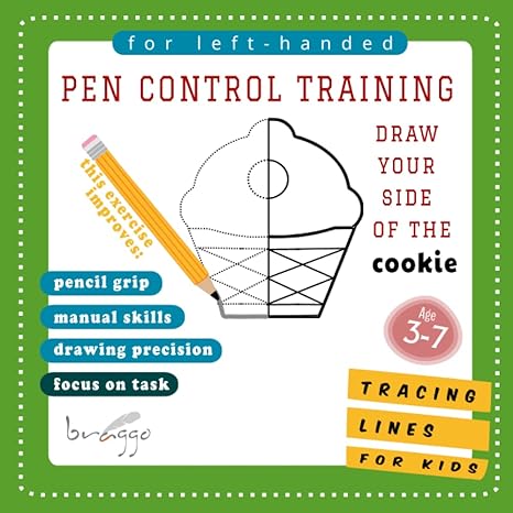 pen control tracing line exercise for left handed kid cookies easy and fun hand skill and motor skill