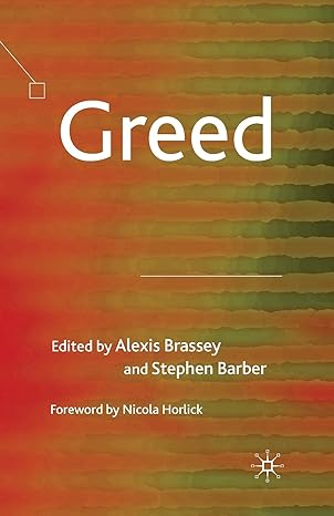 greed 1st edition a brassey ,s barber 1349299626, 978-1349299621