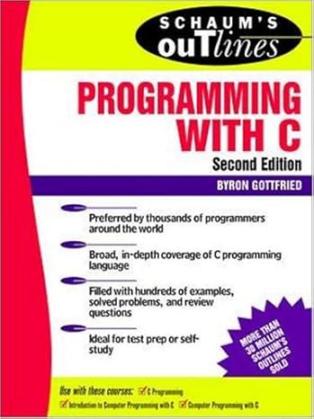 programming with c 2nd edition byron s. gottfried 0071142592, 978-0071142595