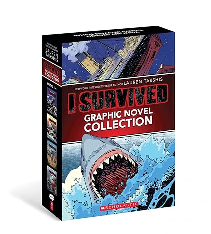 i survived graphic novels #1 4 a graphix collection  lauren tarshis, haus studio, alvaro sarraseca, corey