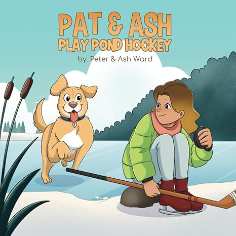 ash and pat play pond hockey  peter ward, ash ward 979-8865998464