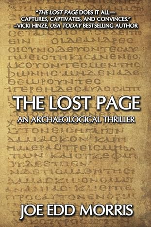 the lost page an archaeological thriller  joe edd morris 1684337704, 978-1684337705