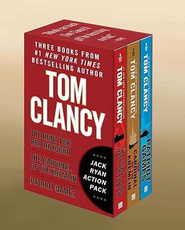 tom clancy s jack ryan boxed set the hunt for red october patriot games and the cardinal of the kremlin  tom