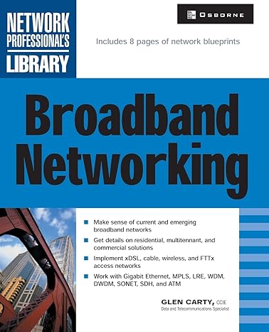 broadband networking 1st edition glen carty 007219510x, 978-0072195101