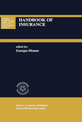 handbook of insurance 2000 edition georges dionne 079237911x, 978-0792379119