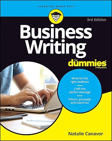 business writing for dummies 3rd edition natalie canavor 1119696690, 978-1119696698