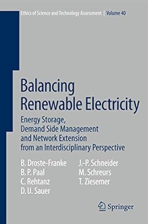 balancing renewable electricity energy storage demand side management and network extension from an