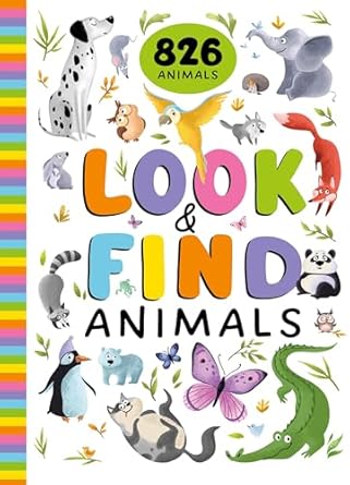 look and find animals 826 animals 1st edition clever publishing ,margarita kukhtina b0cmq1ymhx, 979-8888670927