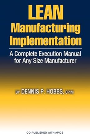 lean manufacturing implementation a complete execution manual for any size manufacturer 1st edition dennis