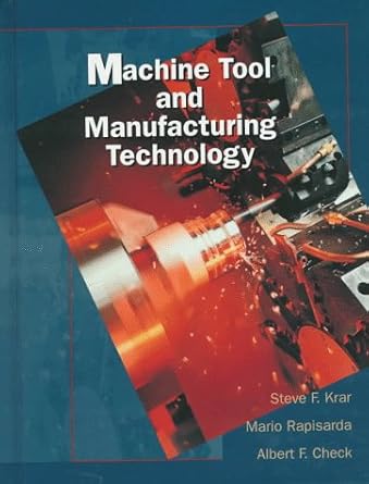 machine tool and manufacturing technology 1st edition steve krar ,mario rapisarda ,albert f check 0827363516,