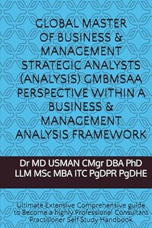 global master of business and management strategic analysts gmbmsaa perspective within a business and