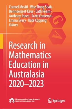 research in mathematics education in australasia 2020 2023 2024th edition carmel mesiti ,wee tiong seah