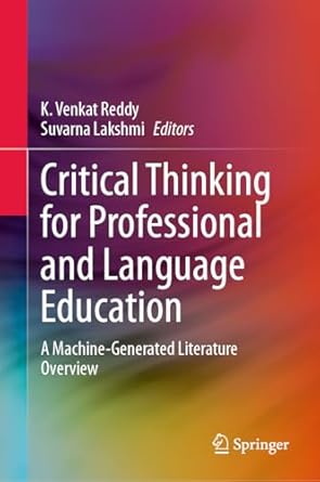 critical thinking for professional and language education a machine generated literature overview 2024th