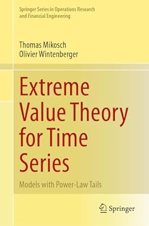 extreme value theory for time series models with power law tails 2024th edition thomas mikosch ,olivier